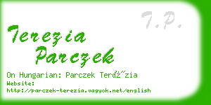 terezia parczek business card